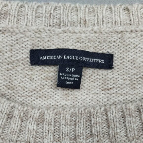 Geometric Patterned Sweater - Cream and Brown - Picture 2 of 7